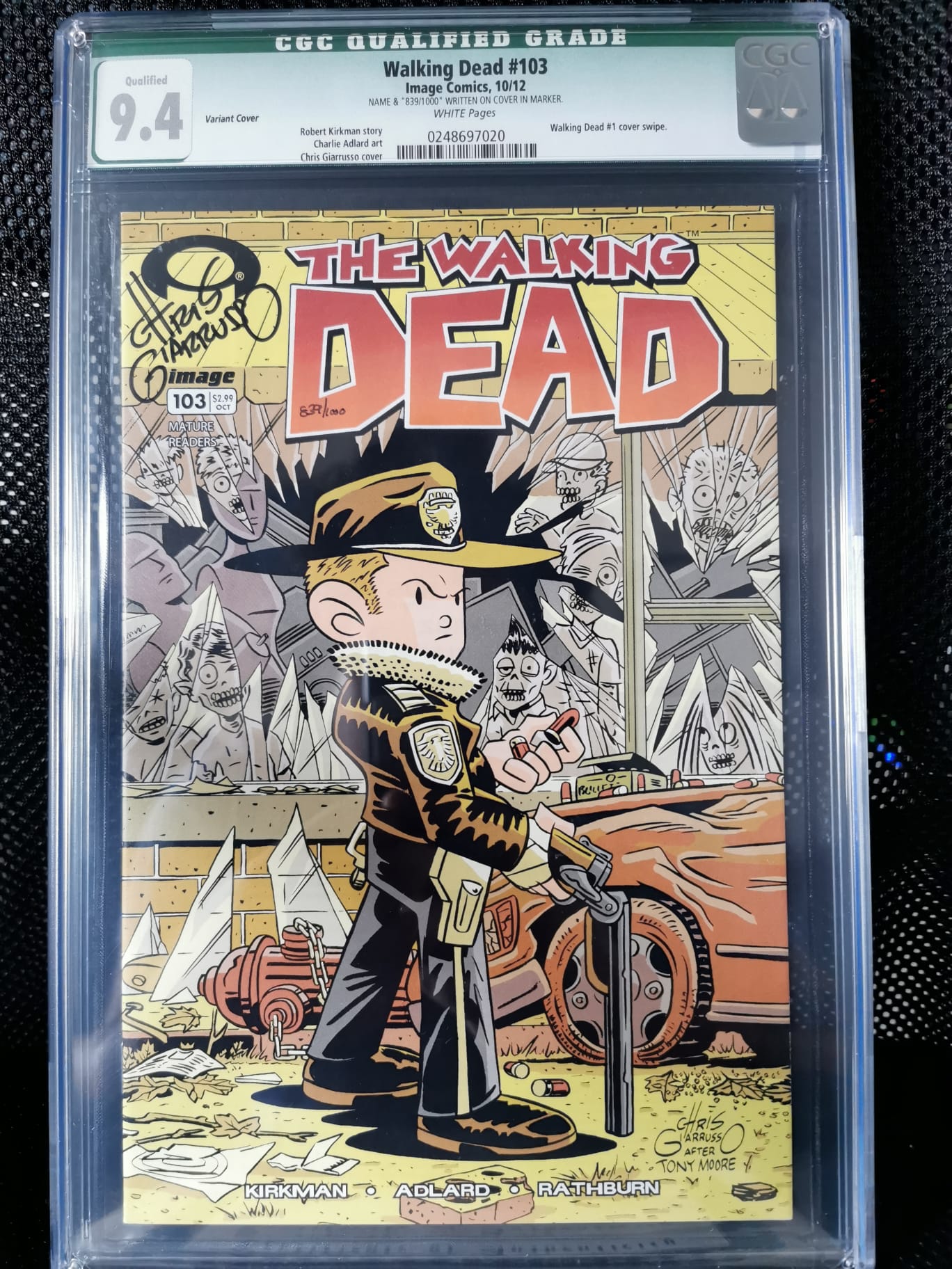 The Walking Dead #103 Variant Giarrusso CGC 9.4